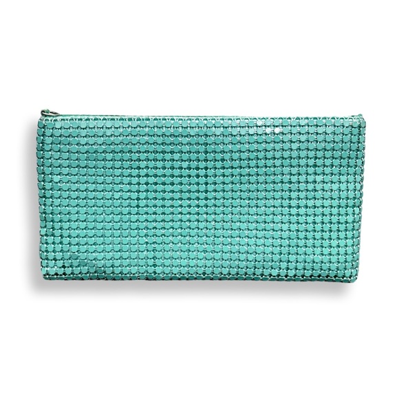 Handbags - RSVP Turquoise Clutch/Wallet H4”xW8”